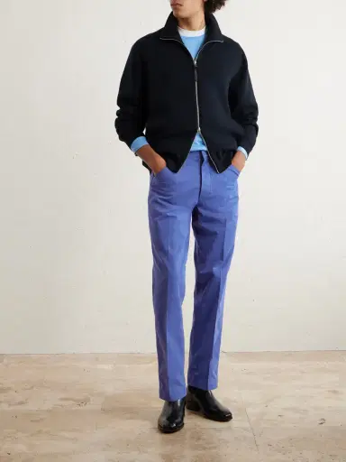 Tom Ford Straight-Leg Cotton-Twill Trousers - Men | Thumbnail 2 Tom Ford Straight-Leg Cotton-Twill Trousers - Men | Thumbnail 2