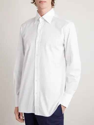 Tom Ford Cotton-Poplin Shirt - Men | Thumbnail 2