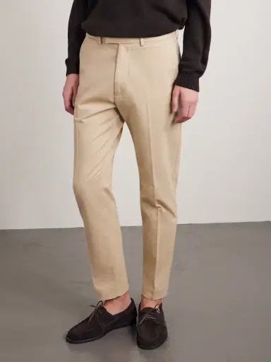 Tom Ford Straight-Leg Cotton-Drill Trousers - Men | Thumbnail 3