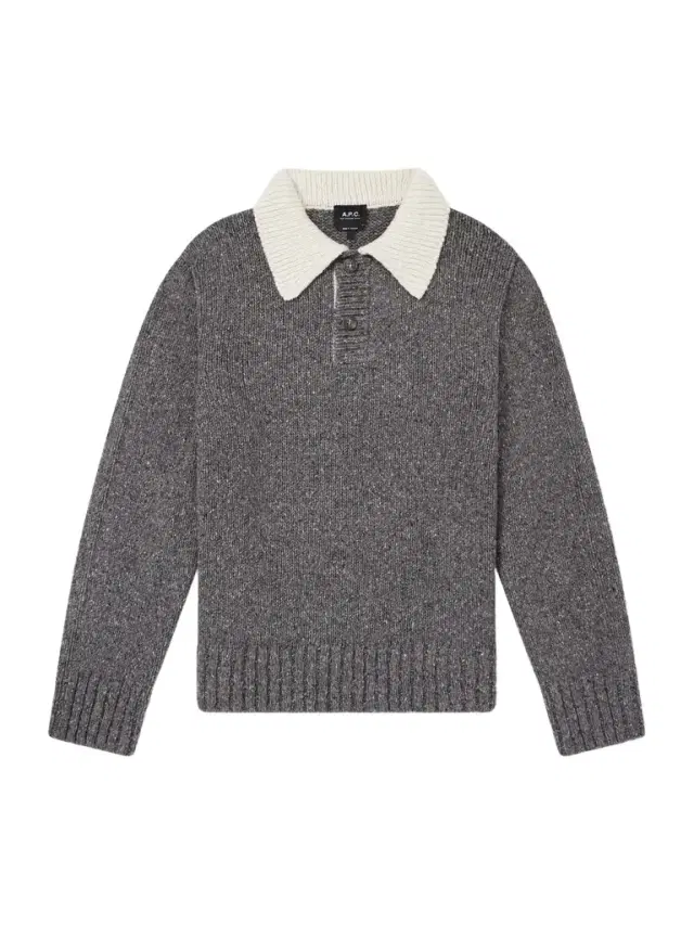 Flecked Wool Polo Sweater - Men