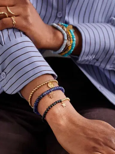 Sydney Evan Star Charm 14-karat Gold, Onyx And Diamond Bracelet | Thumbnail 4