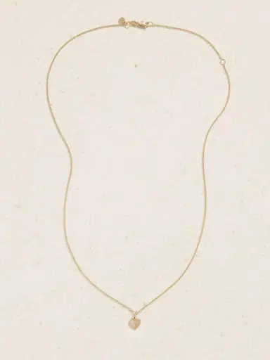 Sydney Evan Half Heart 14-karat Gold Diamond Necklace | Thumbnail 4 Sydney Evan Half Heart 14-karat Gold Diamond Necklace | Thumbnail 4