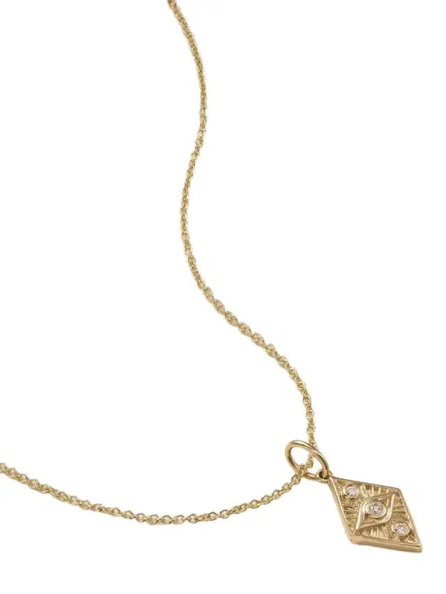 Ace Of Diamonds 14-karat Gold Diamond Necklace