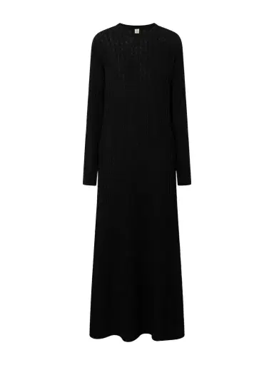 TOTEME Cable-knit Wool Maxi Dress | Thumbnail 1 TOTEME Cable-knit Wool Maxi Dress | Thumbnail 1