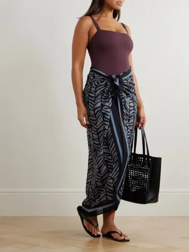 Matteau Printed Silk-georgette Pareo | Thumbnail 2 Matteau Printed Silk-georgette Pareo | Thumbnail 2