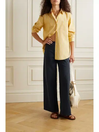 Nili Lotan Megan Cotton-blend Twill Wide-leg Pants | Thumbnail 2 Nili Lotan Megan Cotton-blend Twill Wide-leg Pants | Thumbnail 2