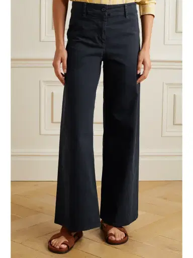 Nili Lotan Megan Cotton-blend Twill Wide-leg Pants | Thumbnail 3 Nili Lotan Megan Cotton-blend Twill Wide-leg Pants | Thumbnail 3