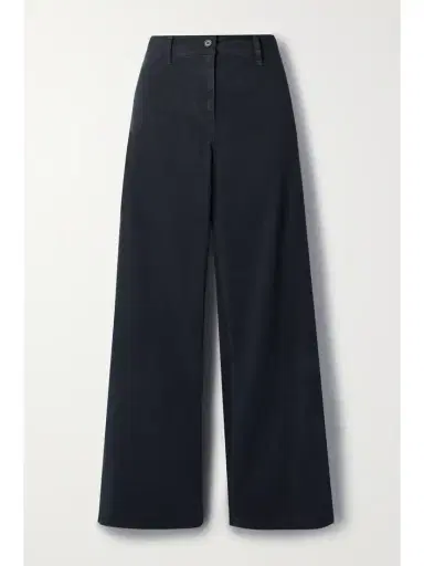 Nili Lotan Megan Cotton-blend Twill Wide-leg Pants | Thumbnail 1 Nili Lotan Megan Cotton-blend Twill Wide-leg Pants | Thumbnail 1