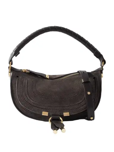 Chloé Marcie Suede Shoulder Bag | Thumbnail 1
