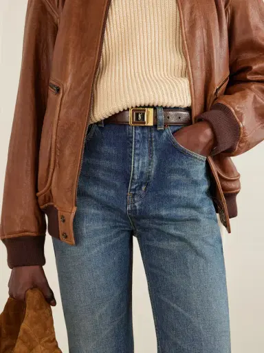 Saint Laurent La 66 Leather Belt | Thumbnail 2