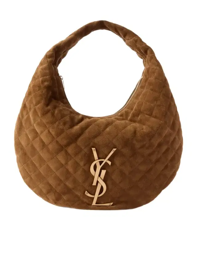 Icare Matelassé Suede Shoulder Bag