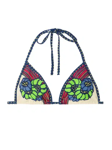 La DoubleJ Printed Triangle Bikini Top | Thumbnail 1 La DoubleJ Printed Triangle Bikini Top | Thumbnail 1