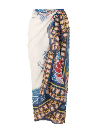 La DoubleJ Printed Cotton-voile Pareo | Thumbnail 1