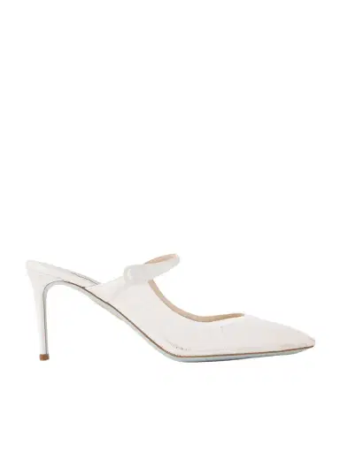 Aquazzura Voile 75 Satin-trimmed Tulle Mules | Thumbnail 1