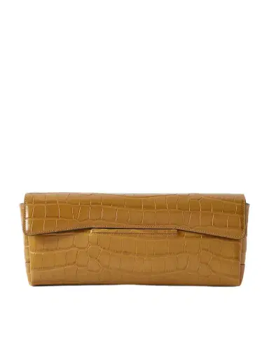 TOTEME Croc-effect Leather Clutch | Thumbnail 1 TOTEME Croc-effect Leather Clutch | Thumbnail 1