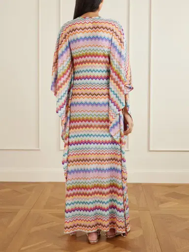 Missoni Striped Metallic Crochet-knit Kaftan | Thumbnail 3 Missoni Striped Metallic Crochet-knit Kaftan | Thumbnail 3