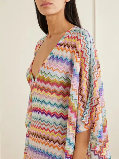 Missoni Striped Metallic Crochet-knit Kaftan | Thumbnail 4 Missoni Striped Metallic Crochet-knit Kaftan | Thumbnail 4