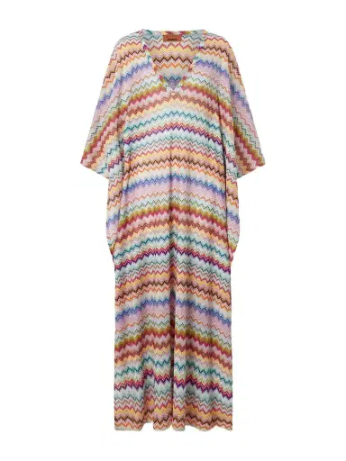 Missoni Striped Metallic Crochet-knit Kaftan | Thumbnail 1 Missoni Striped Metallic Crochet-knit Kaftan | Thumbnail 1