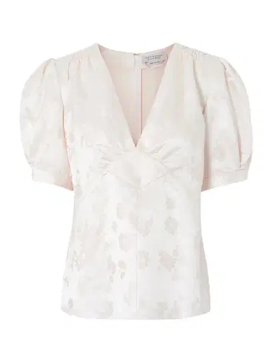 Gabriela Hearst Oberon Floral-jacquard Silk-twill Blouse | Thumbnail 1 Gabriela Hearst Oberon Floral-jacquard Silk-twill Blouse | Thumbnail 1