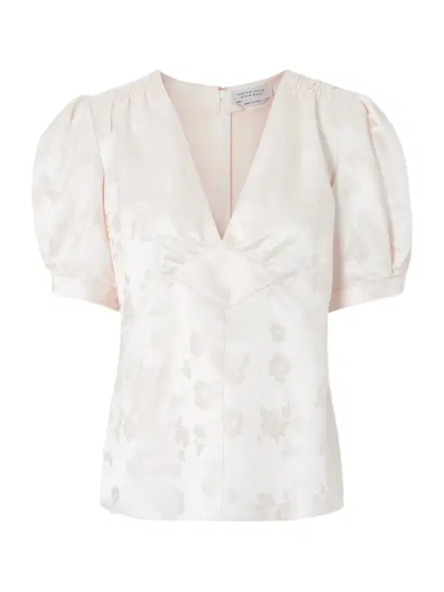 Oberon Floral-jacquard Silk-twill Blouse