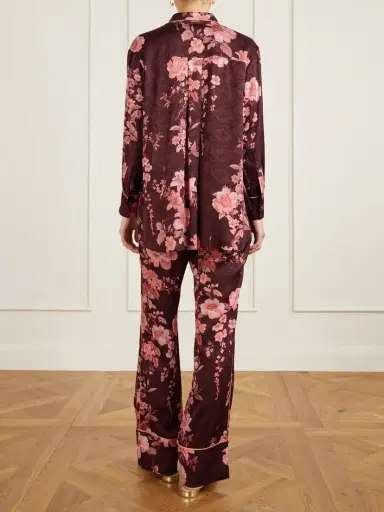 Borgo de Nor Nova Floral-print Satin-jacquard Shirt | Thumbnail 4 Borgo de Nor Nova Floral-print Satin-jacquard Shirt | Thumbnail 4