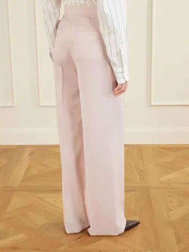 Max Mara Pleated Wool, Mohair And Silk Straight-leg Pants | Thumbnail 4 Max Mara Pleated Wool, Mohair And Silk Straight-leg Pants | Thumbnail 4