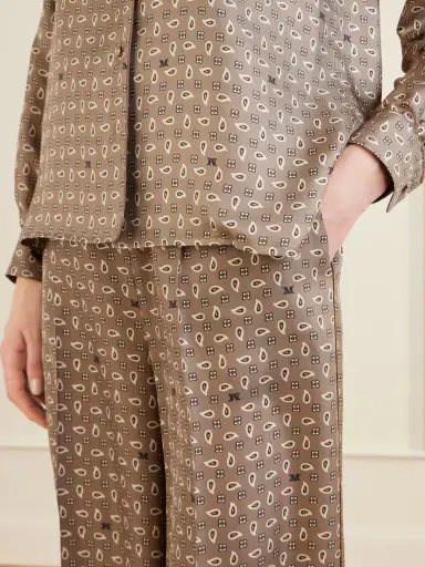 Max Mara Printed Silk-twill Wide-leg Pants | Thumbnail 5 Max Mara Printed Silk-twill Wide-leg Pants | Thumbnail 5