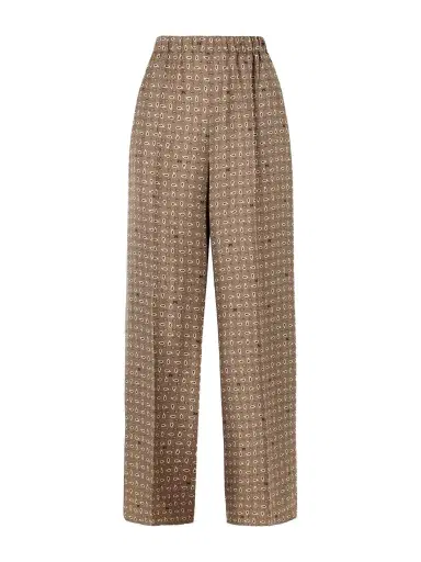 Max Mara Printed Silk-twill Wide-leg Pants | Thumbnail 1 Max Mara Printed Silk-twill Wide-leg Pants | Thumbnail 1