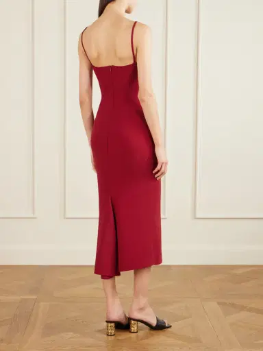 Givenchy Draped Cady Midi Dress | Thumbnail 3 Givenchy Draped Cady Midi Dress | Thumbnail 3