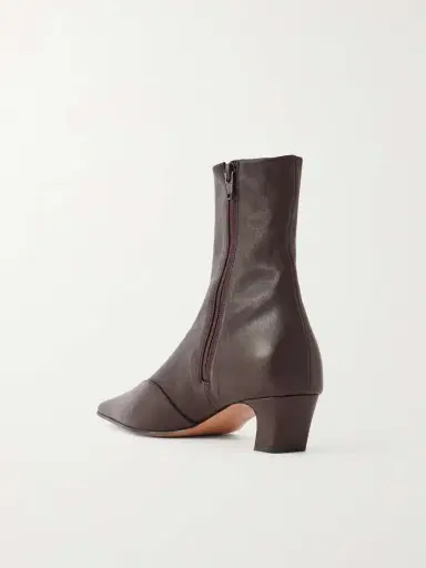 Khaite Nevada Leather Ankle Boots | Thumbnail 3 Khaite Nevada Leather Ankle Boots | Thumbnail 3