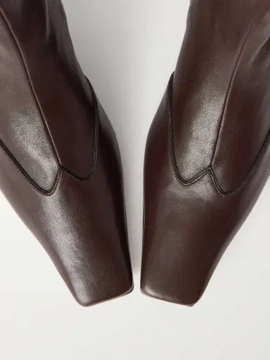 Khaite Nevada Leather Ankle Boots | Thumbnail 4 Khaite Nevada Leather Ankle Boots | Thumbnail 4