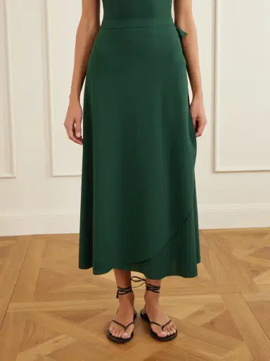 Eres Julieta Stretch-jersey Wrap Midi Skirt | Thumbnail 3
