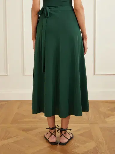 Eres Julieta Stretch-jersey Wrap Midi Skirt | Thumbnail 4