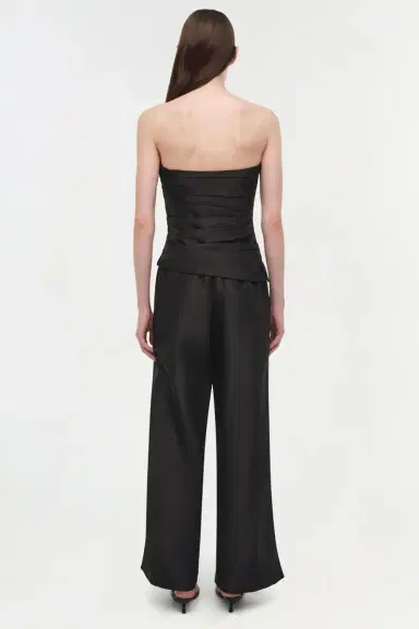 Simkhai Emerson Ruched Taffeta Bustier Top | Thumbnail 5