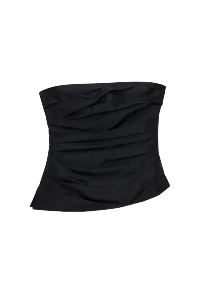 Simkhai Emerson Ruched Taffeta Bustier Top