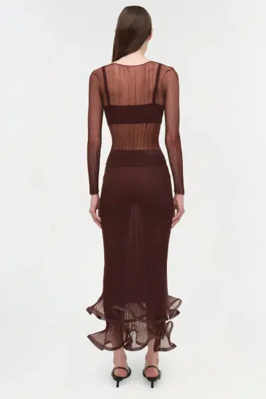 Simkhai Leonie Sheer Plisse Top | Thumbnail 4