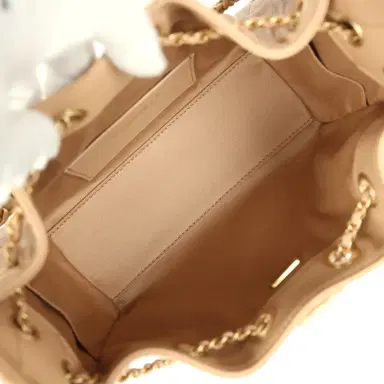 Chanel Chanel Mini 25 Hobo Bag Beige Caviar Antique Gold Hardware | Thumbnail 8 Chanel Chanel Mini 25 Hobo Bag Beige Caviar Antique Gold Hardware | Thumbnail 8