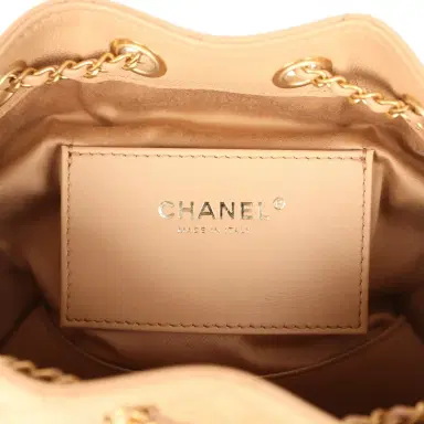 Chanel Chanel Mini 25 Hobo Bag Beige Caviar Antique Gold Hardware | Thumbnail 9 Chanel Chanel Mini 25 Hobo Bag Beige Caviar Antique Gold Hardware | Thumbnail 9