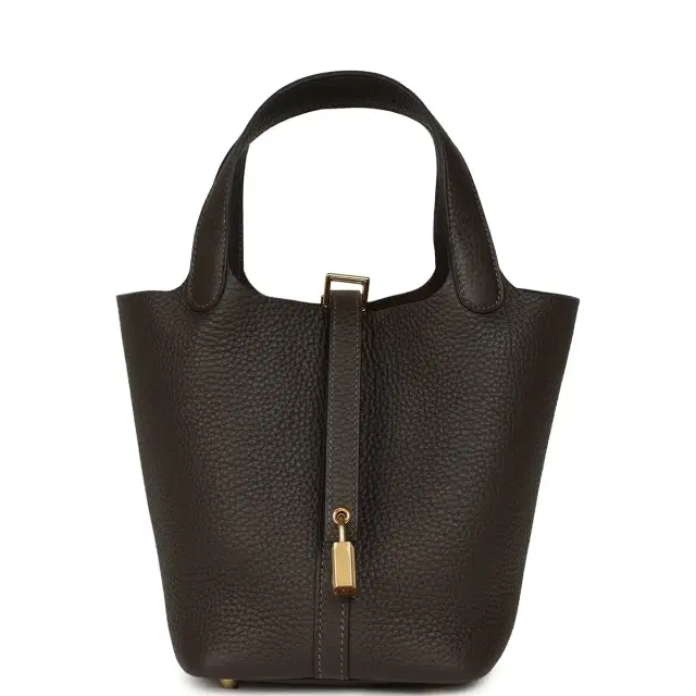 hermes Hermes Picotin Lock 18 Ebene Clemence Gold Hardware