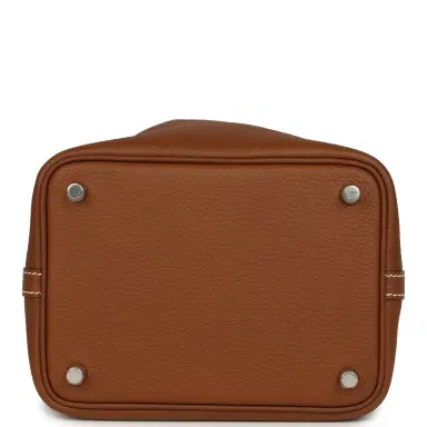 HERMÈS Hermes Picotin Lock 18 Gold Clemence Palladium Hardware | Thumbnail 6 HERMÈS Hermes Picotin Lock 18 Gold Clemence Palladium Hardware | Thumbnail 6