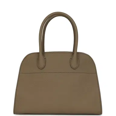 The Row The Row Soft Margaux 10 Bag Smoked Taupe Calfskin Silver Hardware | Thumbnail 4 The Row The Row Soft Margaux 10 Bag Smoked Taupe Calfskin Silver Hardware | Thumbnail 4