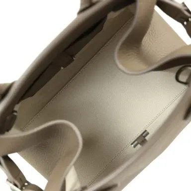 The Row The Row Soft Margaux 10 Bag Smoked Taupe Calfskin Silver Hardware | Thumbnail 8 The Row The Row Soft Margaux 10 Bag Smoked Taupe Calfskin Silver Hardware | Thumbnail 8