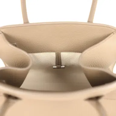 The Row The Row Soft Margaux 10 Bag Smoked Taupe Calfskin Silver Hardware | Thumbnail 9 The Row The Row Soft Margaux 10 Bag Smoked Taupe Calfskin Silver Hardware | Thumbnail 9