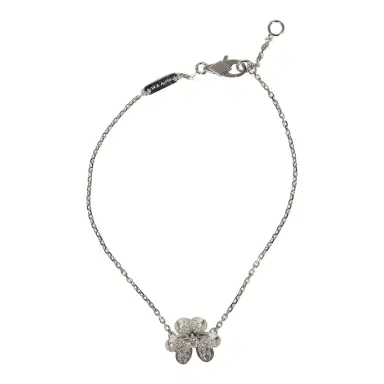 Van Cleef & Arpels Van Cleef & Arpels Mini Frivole Bracelet Pave Diamonds & White Gold Hardware | Thumbnail 1 Van Cleef & Arpels Van Cleef & Arpels Mini Frivole Bracelet Pave Diamonds & White Gold Hardware | Thumbnail 1