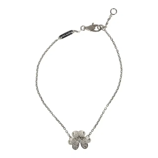 Van Cleef & Arpels Van Cleef & Arpels Mini Frivole Bracelet Pave Diamonds & White Gold Hardware