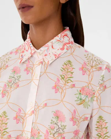 Emporio Sirenuse Patricia Shirt in Rose Garden Print | Thumbnail 2