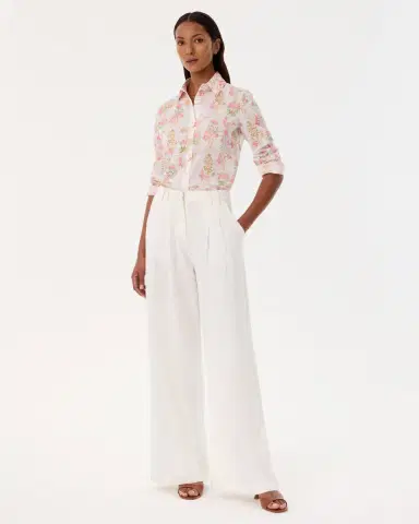 Emporio Sirenuse Patricia Shirt in Rose Garden Print | Thumbnail 3
