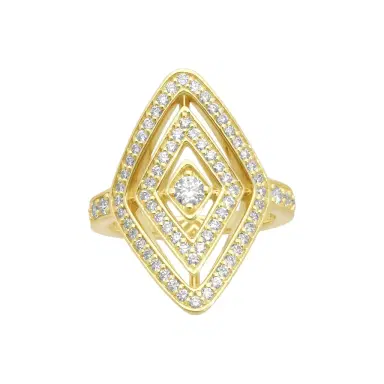 Roberto Coin Roberto Coin 18K Yellow Gold Diamond Statement Ring Sz. 6.5 by The Solist | Thumbnail 1 Roberto Coin Roberto Coin 18K Yellow Gold Diamond Statement Ring Sz. 6.5 by The Solist | Thumbnail 1
