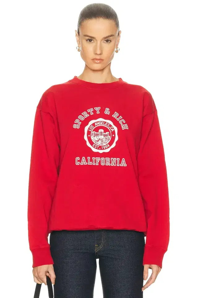 Sporty & Rich California Emblem Crewneck Sweatshirt
