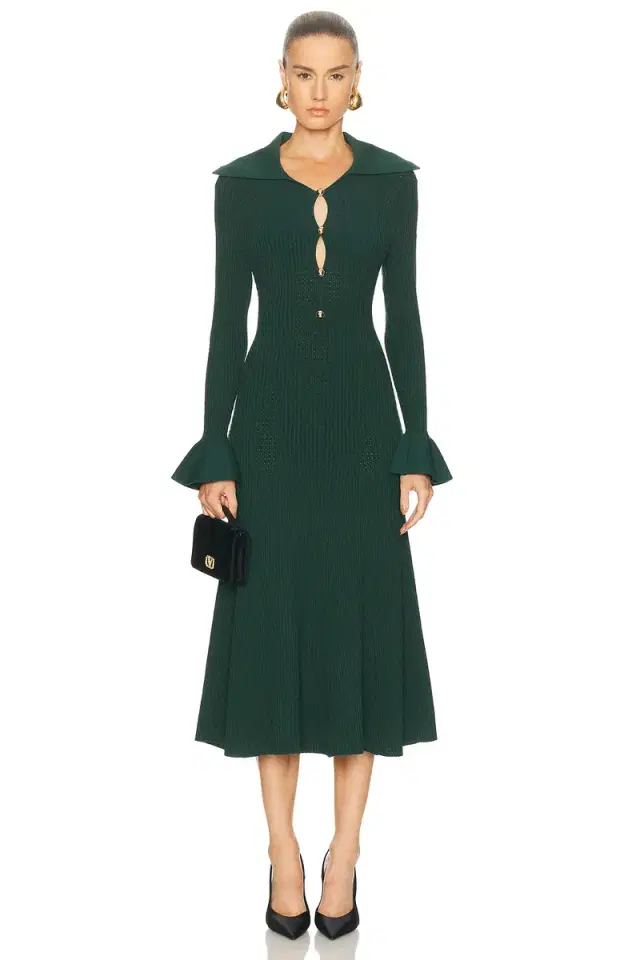 self-portrait Keyhole Midi Dress